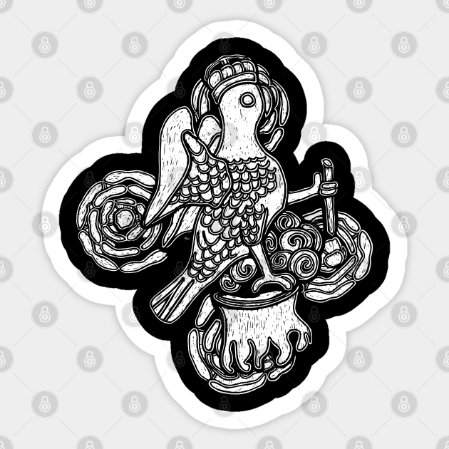 Hampton Court Anne Boleyn Falcon Badge Carving Anne Boleyn Sticker